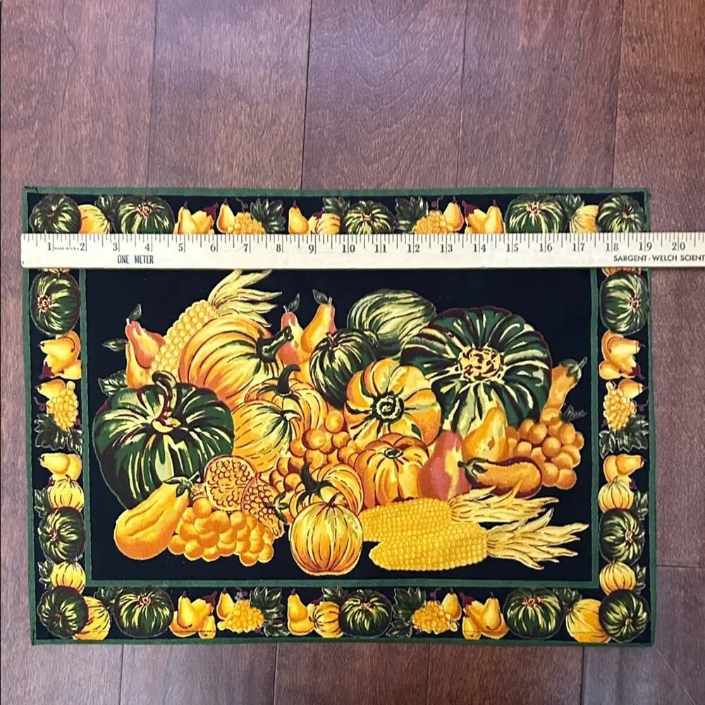 April Cornell for Sur La Table Autumn Harvest Pumpkin Placemats, Set of 6